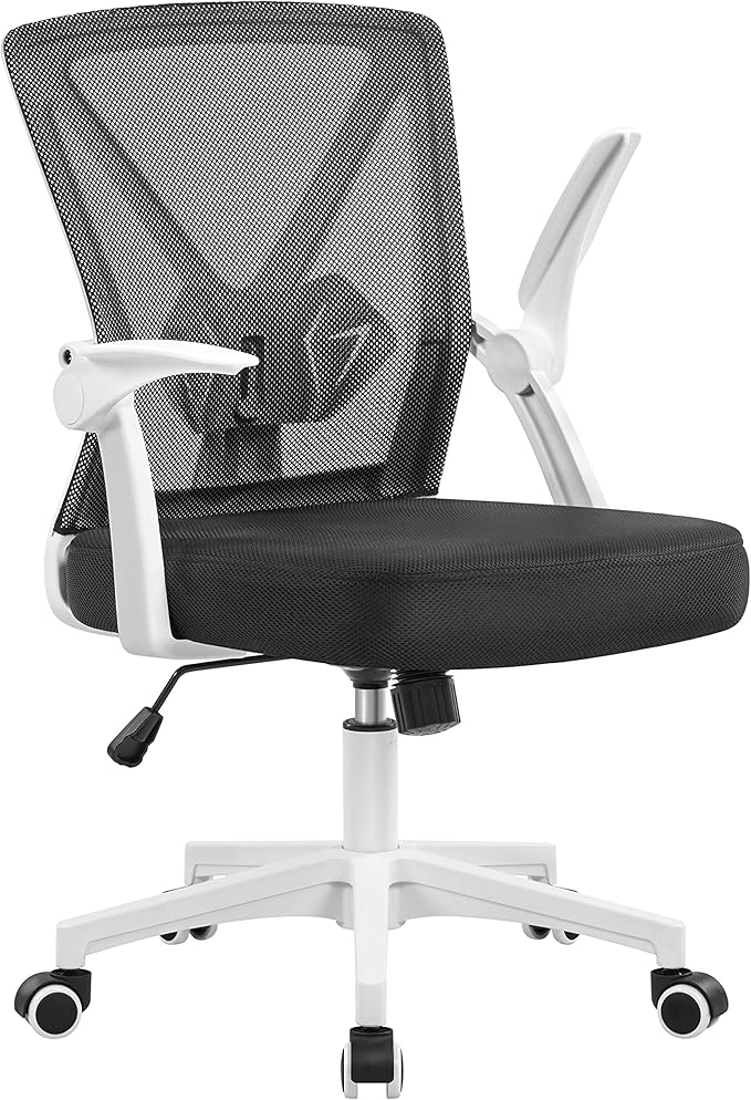 Office Chair Ergonomic Desk Chair Mid-Back Mesh Swivel Computer Chair Lumbar Support