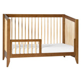 Sprout 4-in-1 Convertible Crib with Toddler Bed Conversion Kit in Chestnut and Natural,