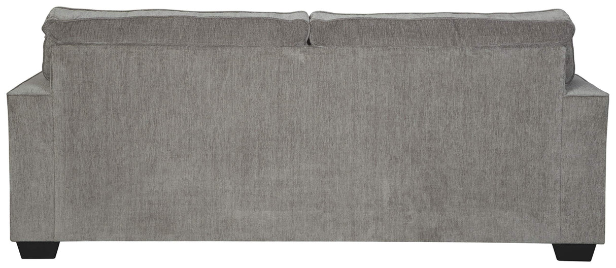 Altari Modern Queen Sofa Sleeper with 2 Accent Pillows, Light Gray