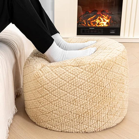 Ottoman Boho Poof Home Decor Floor Pouffe Ottoman Foot Rest