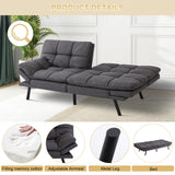 Futon Convertible Sofa Bed, Memory Foam Sleeper Couch,Modern Loveseat for Living