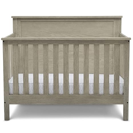 Middleton 4-in-1 Convertible Baby Crib, Textured Limestone