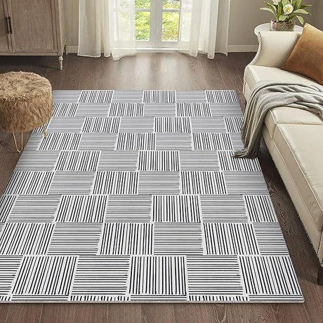 5x7 Area Rug, Washable Rugs for Living Room Bedroom Entryway Dining Room Office,