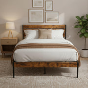 Full Size Metal Bed Frame with Headboard & Footboard