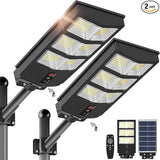 Solar Lights Outdoor - Wide Angle 6500K Solar Street Lights Outdoor Motion Sensor