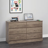 Astrid Simplistic 6-Drawer Dresser for Bedroom, Functional Bedroom Dresser Chest of