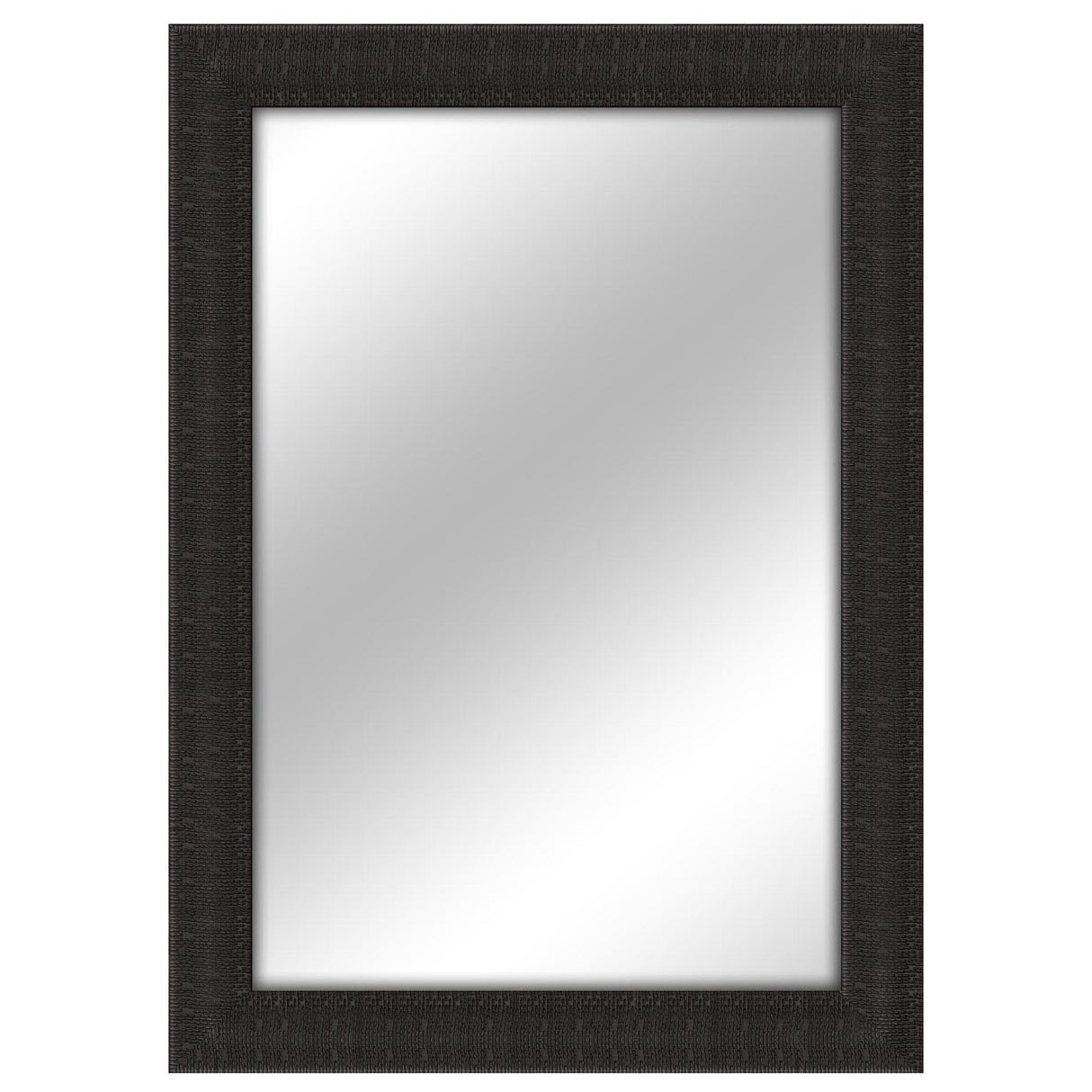 YMHF941024 Fragmented Lined Beveled Mirror, Charcoal