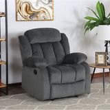 Madison Recliner, Charcoal gray with blue undertones