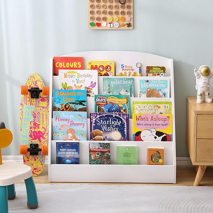 Book Display Shelves for Classrooms, Playrooms, and Nursery - Wooden Children