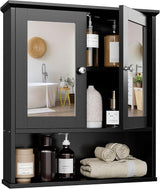 Medicine Cabinets with 1 Open Shelves for Bathroom Organizer or Laundry Room