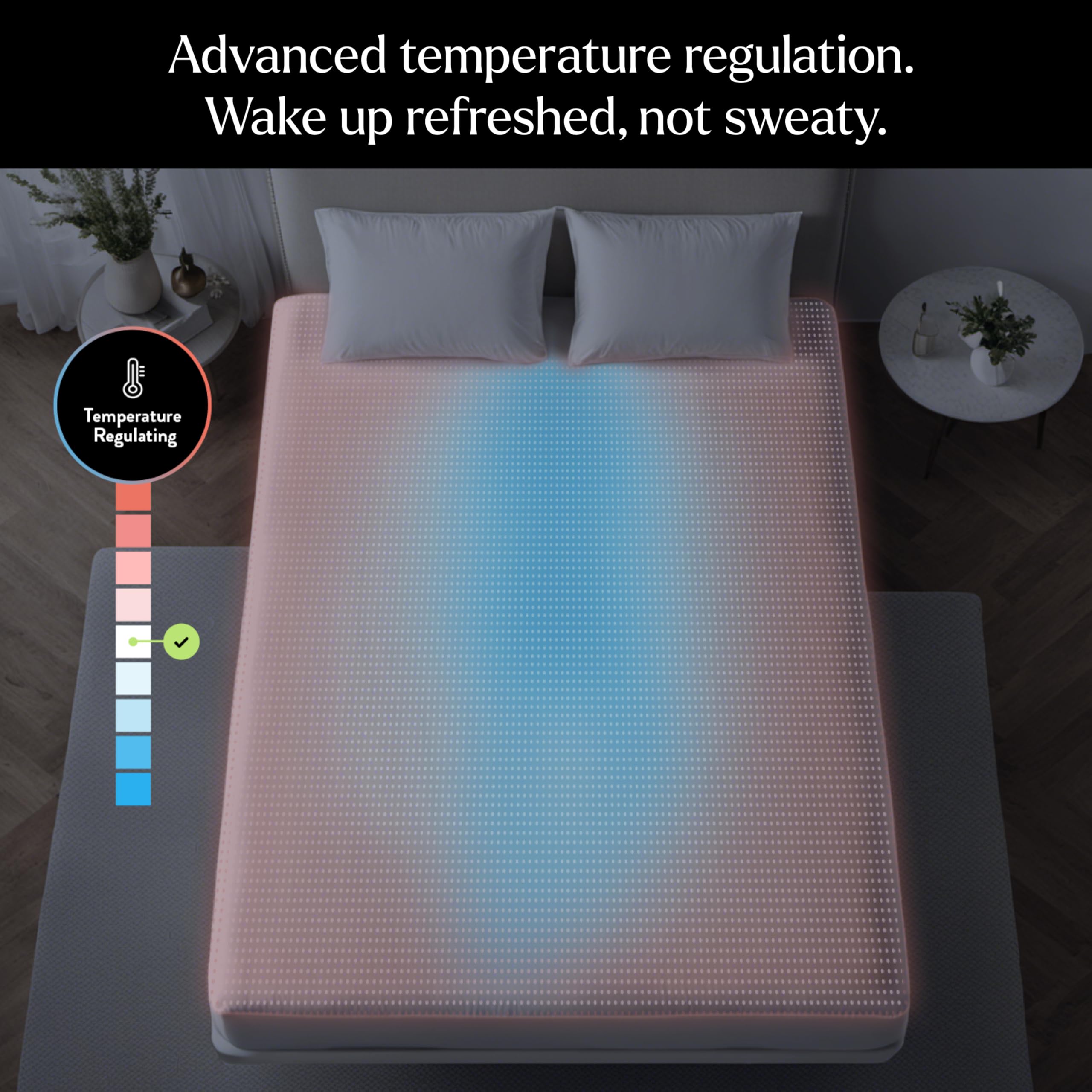 Luxe Cooling Bed Sheets –Slate Blue,Queen– 4 Piece Silver Infused