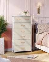 Products Vertical Dresser Storage Tower - Sturdy Steel Frame, Wood Top, Easy Pull Fabric