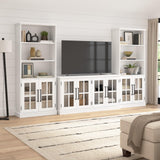 Westbrook 60W TV Stand for 75 Inch TV in White Ash | Living Room Entertainment Center