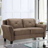 Solutions Harrington Loveseat Microfiber Brown