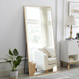 Maisie 71"x32" Modern Aluminum Mirror Full Length Mirror Free Standing Leaning/Hanging