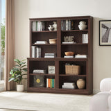 Multi-Depth Bookshelves and Bookcase Floor Standing 5 Tier Display Shelves Organizer