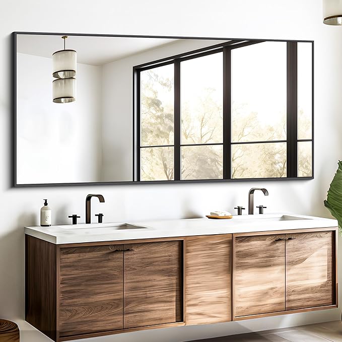 Black Bathroom Vanity Mirror, Black Wall Mirror