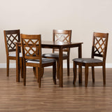 Dining Sets, Grey/Walnut