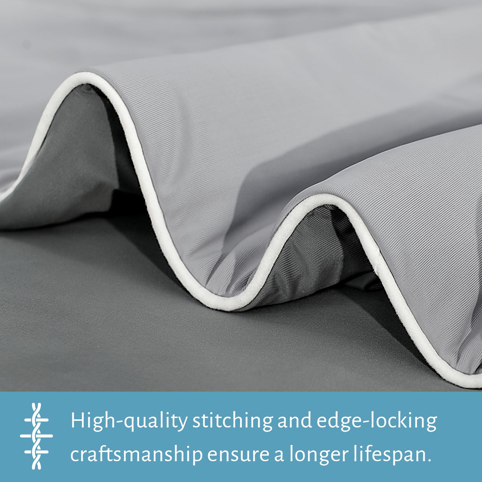 PRO Cooling Comforter Queen Size - Summer Dark Grey & Grey Double-Sided