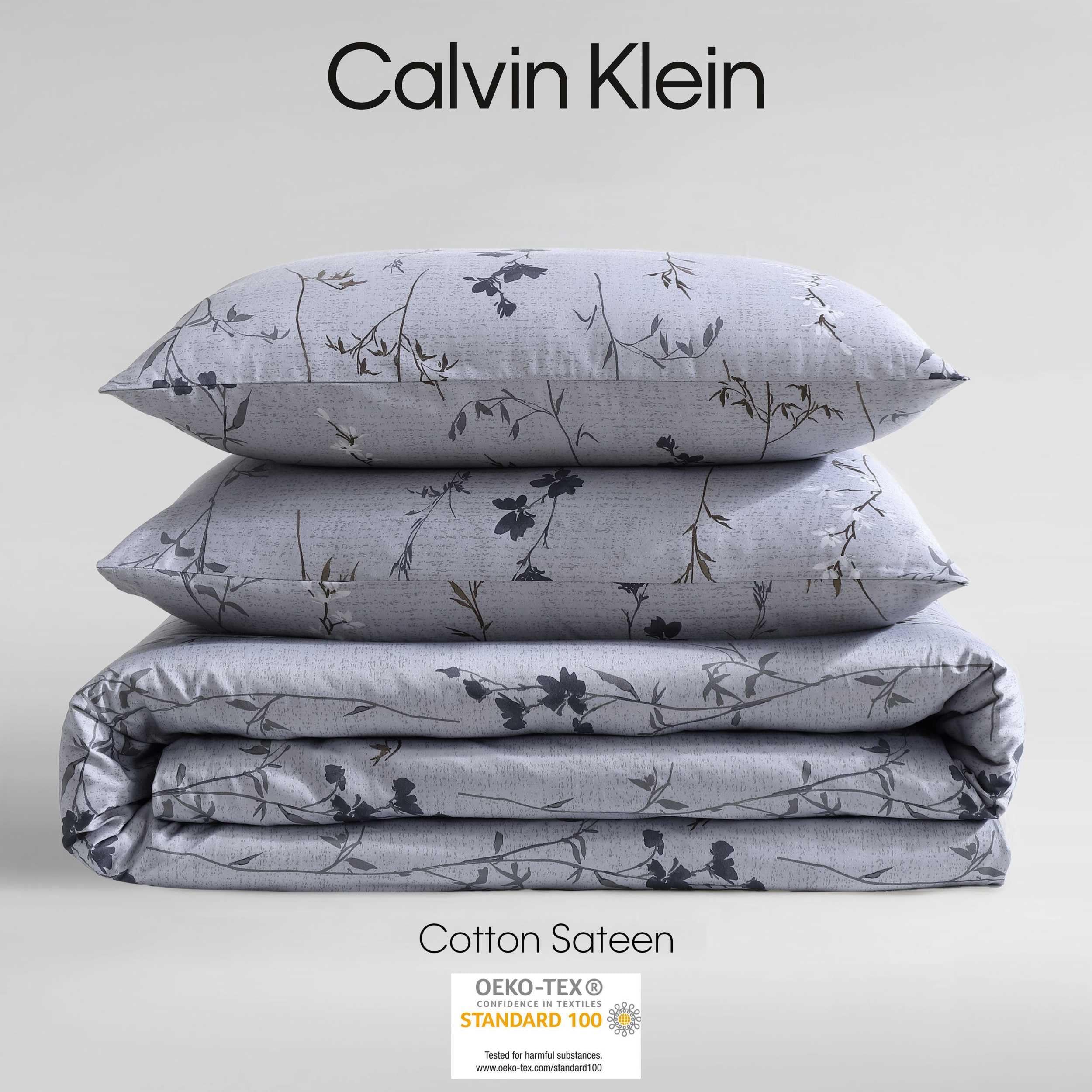 Cotton Sateen Comforter Set with Shams - Floral Design, King