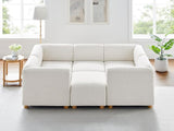 Oversized Modular Sectional Sofa Set, U-Shaped Living Room Couch Reversible Chaise,