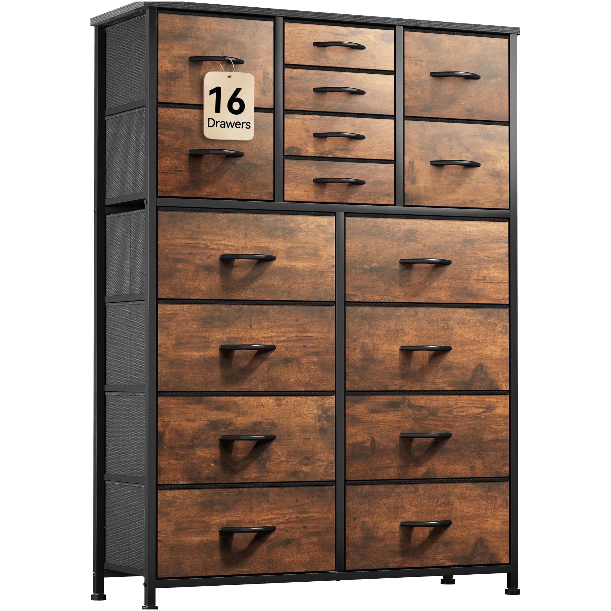 16 Drawer Dresser, Fabric Dresser for Bedroom, Large Chest of Drawers