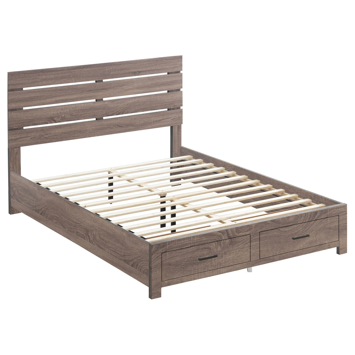 Coaster Home Furnishings Brantford Farmhouse Wood Queen Size Storage Panel Bed