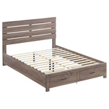Coaster Home Furnishings Brantford Farmhouse Wood Queen Size Storage Panel Bed