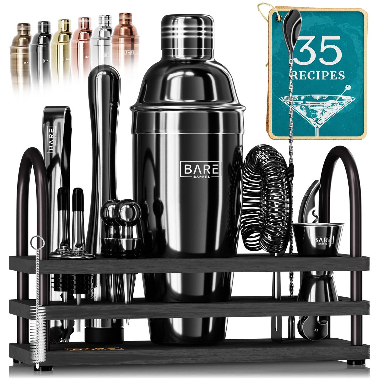 Mixology Bartender Kit Bar Set | 14-Piece Cocktail Shaker Set | Martini Barware Mixing