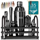 Mixology Bartender Kit Bar Set | 14-Piece Cocktail Shaker Set | Martini Barware Mixing