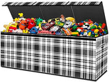 Toy Box for Boys, Toy Chest Storage, Collapsible Sturdy Kids Storage Bins with Lid & Handles