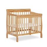 Aden 4-in-1 Convertible Mini Crib In Natural, Greenguard Gold Certified, Non-Toxic Finish,