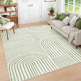 Abstract Washable Rugs 5x7, Non Slip Soft Living Room Rugs Ultra-Thin