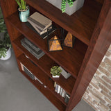 by Sauder Affirm 36"x66" 5 Shelf Bookcase, Classic Cherry Finish