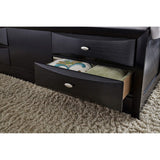 Furniture USA Linda Bed, Queen, Black (LINDA-BL-QB (M))