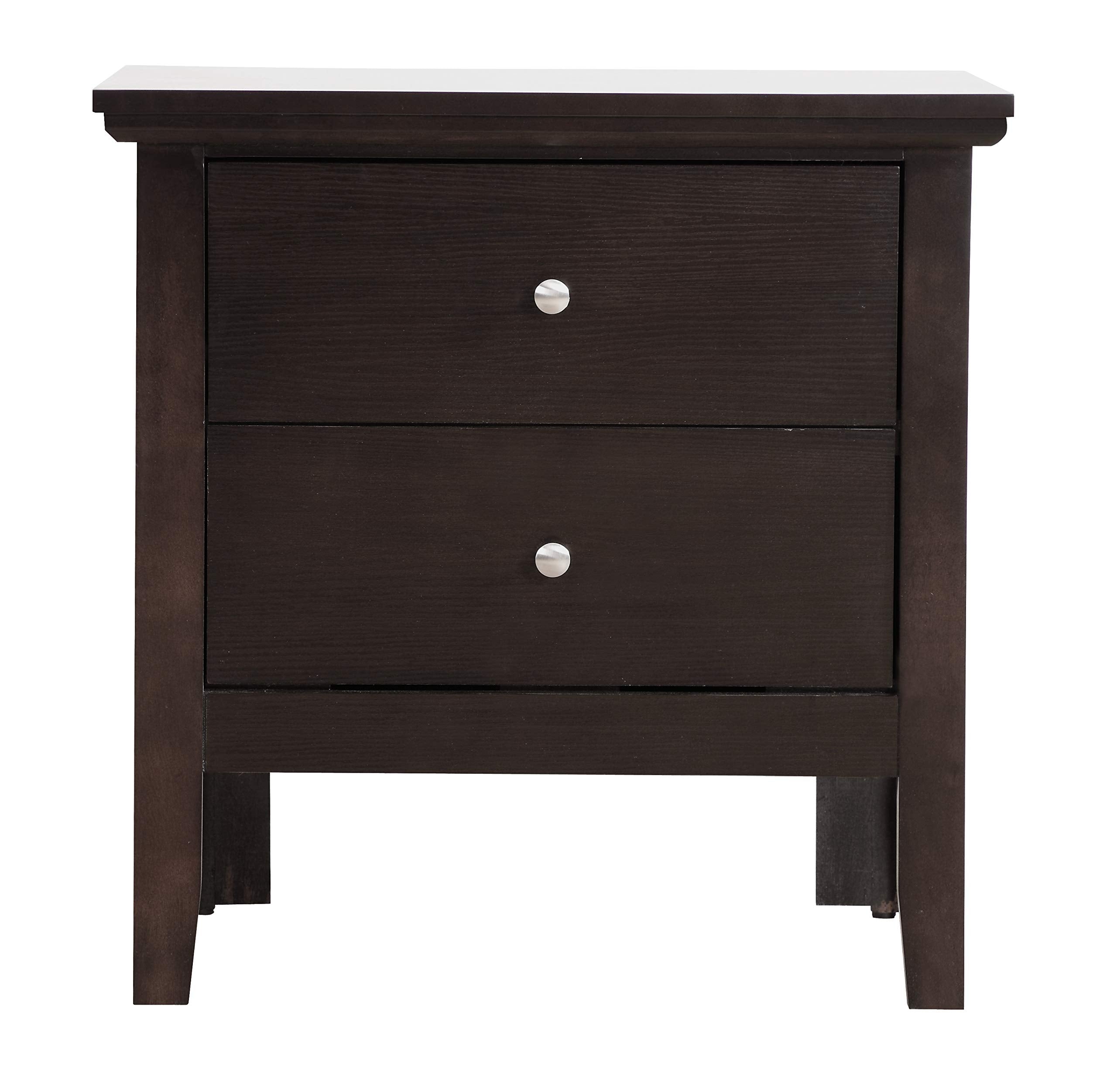 Primo 2 Drawer Nightstand in Espresso