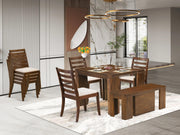 10-Piece Modern Dining Table Set with Coffee Table, Chairs & Bench