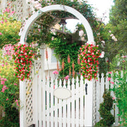 2 Pack Artificial Hanging Flowers, Fake Flowers Hanging Plant Violet Flower