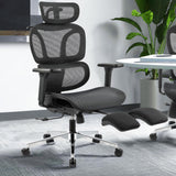 Mesh Office Chair with Footrest, High Back Computer Desk Chair with Adjustable Headrest