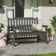 Outdoor Bench, 2-Person Garden Bench Load up to 800 Lbs, Outdoor Benches