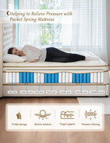 Gel Foam Hybrid Mattress - Euro Top 14 Inch Mattress
