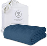 Luxury Cotton Blankets for Queen Size Bed | All-Season 100% Cotton Queen Size Blanket