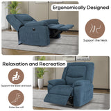 Recliner Chairs with Massage and Heat, Recliner Chair for Adults with Padded Backrest, Massage Recliner Chairs with Charge Ports & Pockets, Infinite Position for Living Room