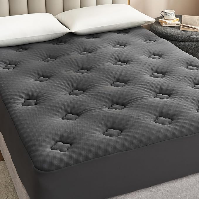 Memory Foam Mattress Topper Full, Gel Mattress Topper Full Size with Deep Pocket