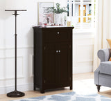 Tall Bathroom Storage Cabinet, Floor Towel Cabinet with A Drawer and Doors,