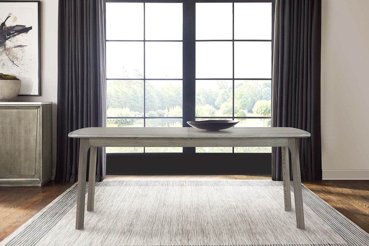 Holland Extendable Rectangle 98" Dining Table in Grey Oak
