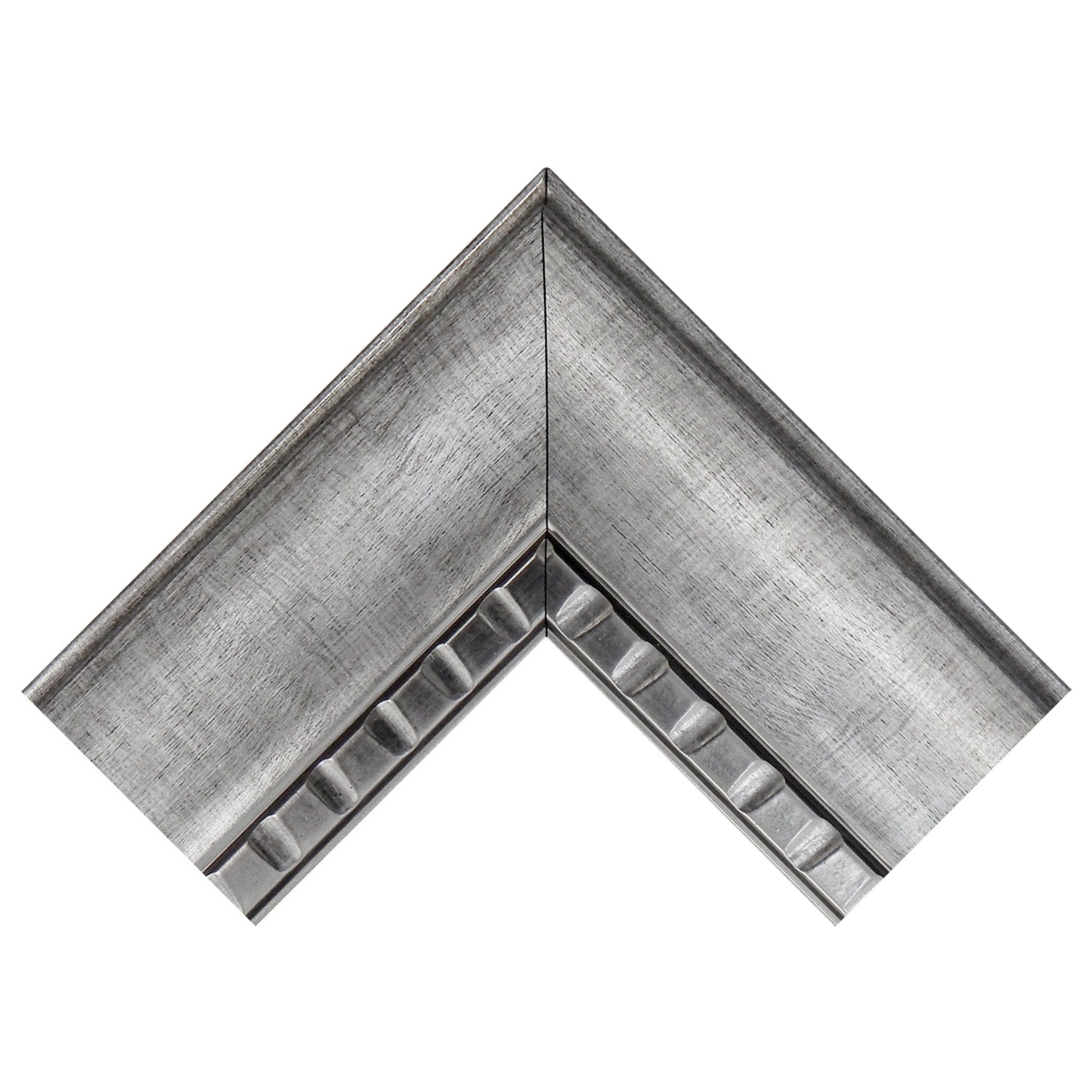 Sloped Mirror,  Overall Size, Silver