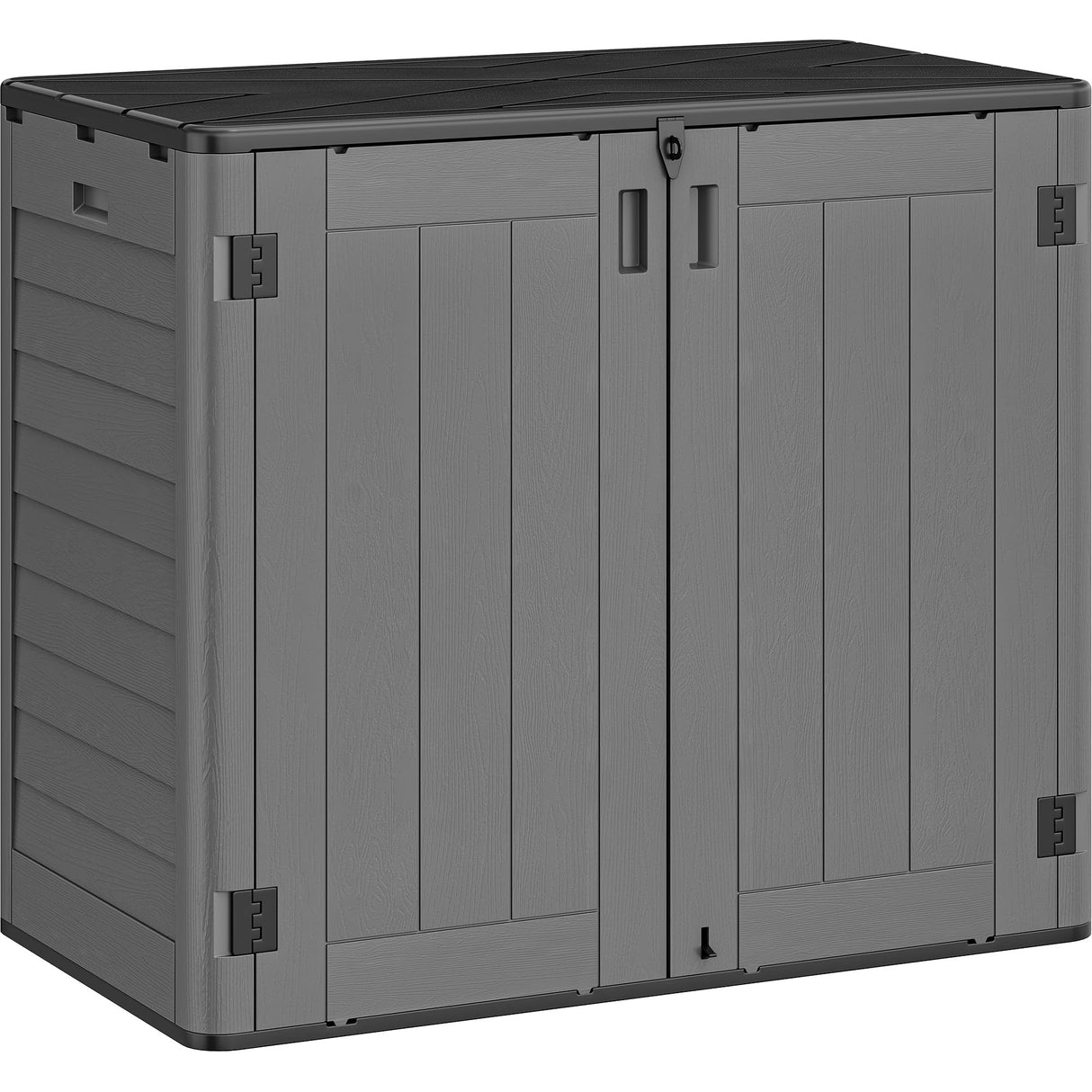 Outdoor Storage Shed w/o Shelf, 30 cu ft Horizontal Storage Shed Outdoor