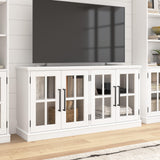 Westbrook 60W TV Stand for 75 Inch TV in White Ash | Living Room Entertainment Center