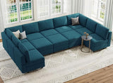 Modular Sleeper Sectional Sofa Couch Oversized U Shaped Sofa with Storage Convertible